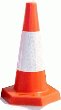 Image for Road Traffic cones with reflective sleeves