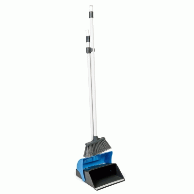 Image for Economy Lobby Dust Pan and Brush Set - Colour coded